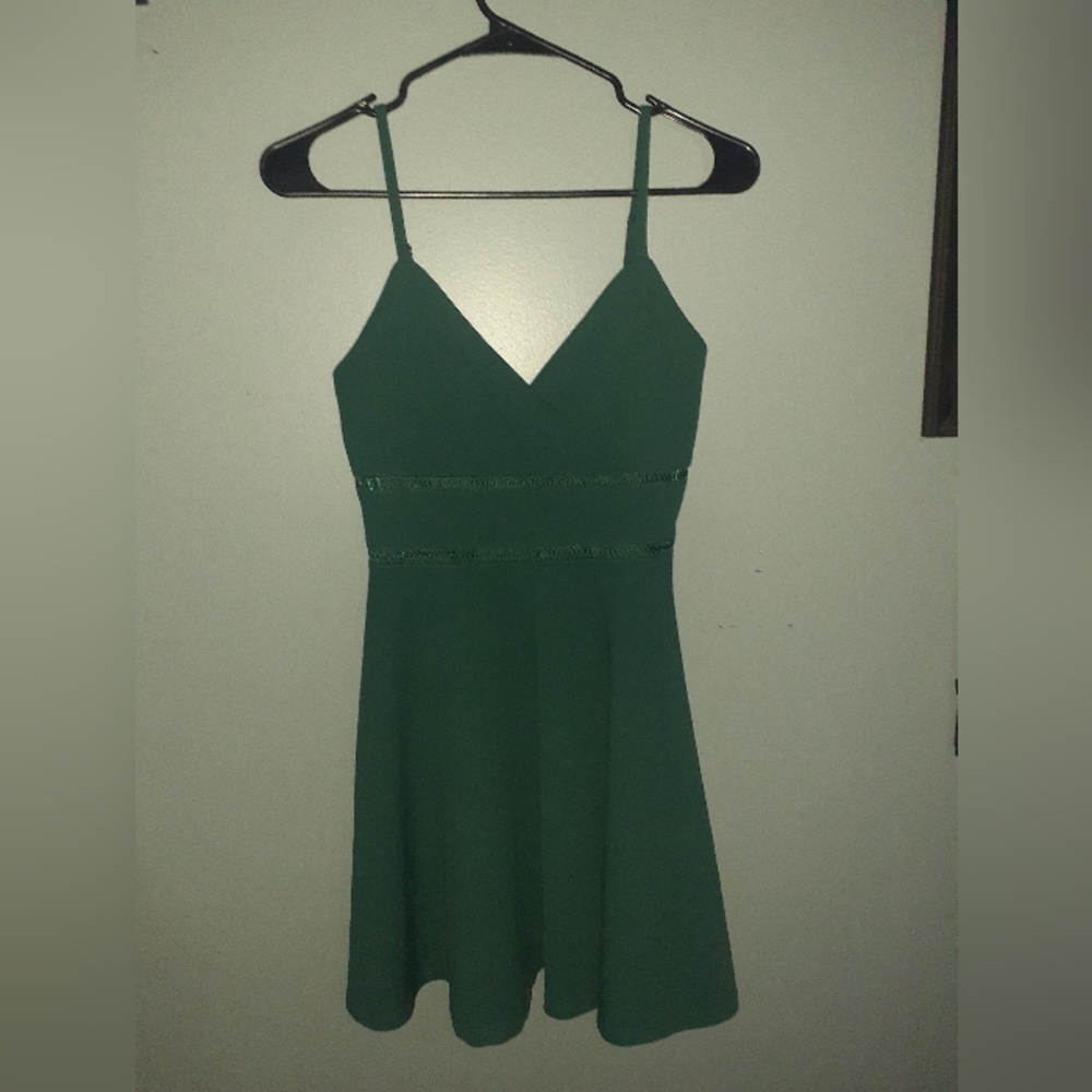 Emerald green dress